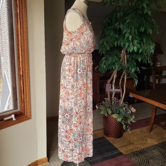 Enfocus Studio Sleeveless Vibrant Print Dress 6 - Picture 3 of 5